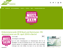 Tablet Screenshot of bdz-stralsund.de